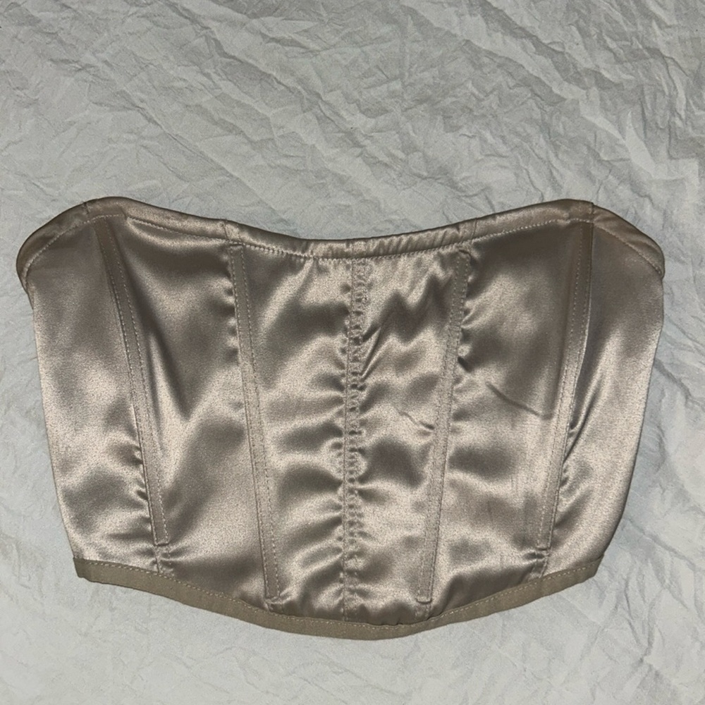 Cute strapless garage corset